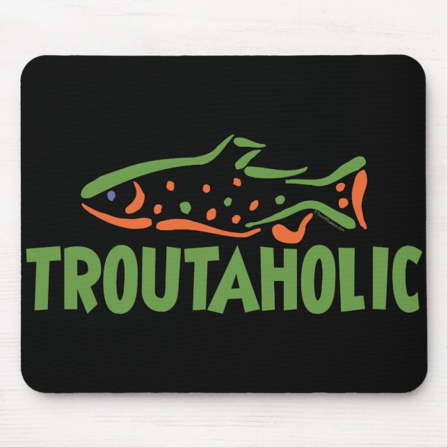 Trout Fisherman Fishing Mouse Mat (Front)