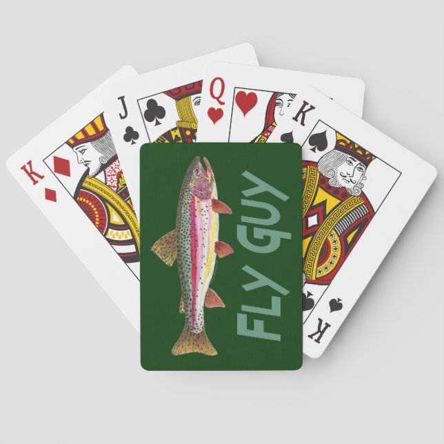 Trout Fisherman Playing Cards (Back)