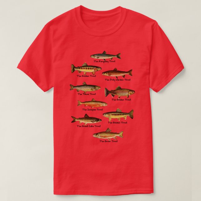 Trout Fishes of Pennsylvania 1 T-Shirt (Design Front)