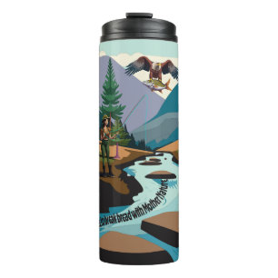 Trout Fishing Breaking Bread With Mother Nature Thermal Tumbler