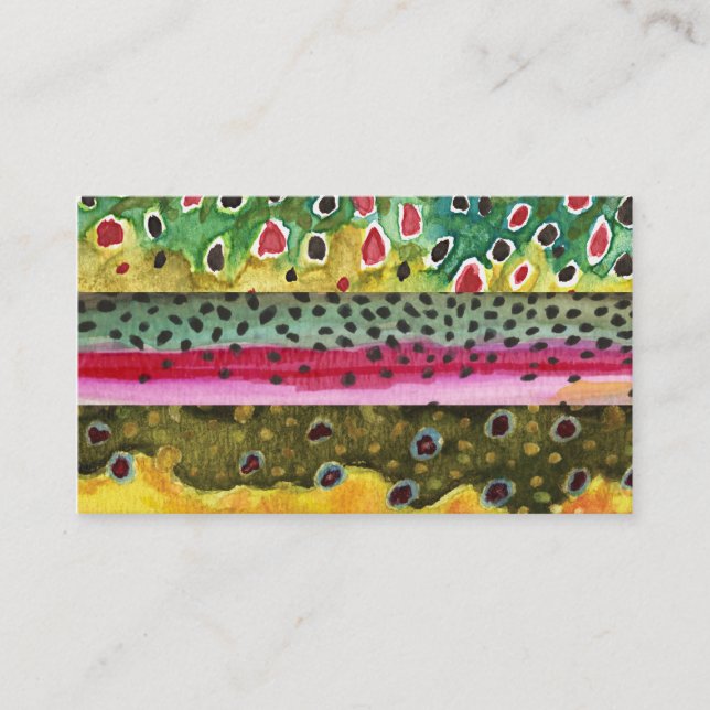 Trout Fishing Business Card (Front)