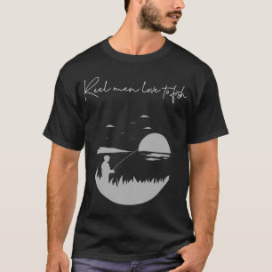 Trout Fishing - Cool Sunset Fisherman Graphic T-Shirt