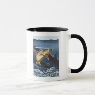 Trout Fishing Cross-Section 2 Mug