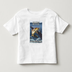 Trout Fishing Cross-Section - Green River, WA Toddler T-Shirt