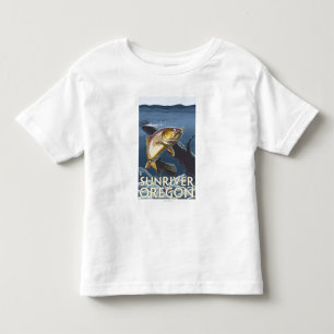 Trout Fishing Cross-Section - Sun River, Toddler T-Shirt