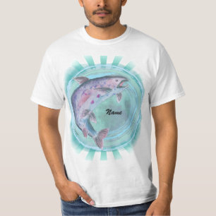 Trout Fishing custom  t-shirt