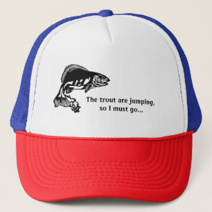 Trout Fishing Design Hat
