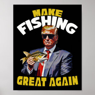 Trout Fishing Fishing Novelty Fisherman Gift Poster