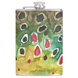 Trout Fishing Hip Flask