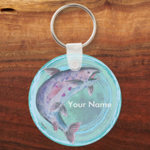 Trout Fishing   keychain