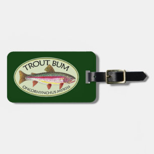 Trout Fishing Luggage Tag