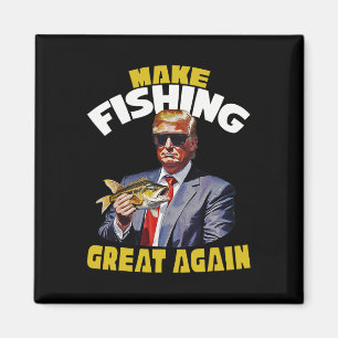 Trout Fishing Make Fishing Great Again Trump Won 2 Magnet