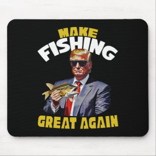 Trout Fishing Make Fishing Great Again Trump Won 2 Mouse Mat