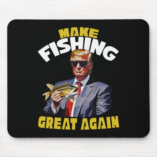Trout Fishing Make Fishing Great Again Trump Won 2 Mouse Mat (Front)