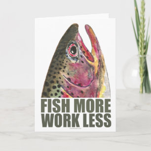 Trout Fishing More Card