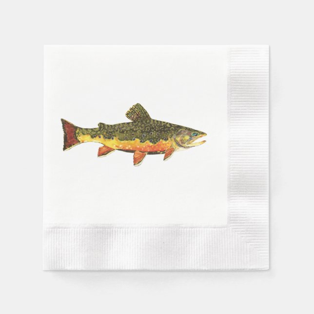 Trout Fishing Napkin (Front)