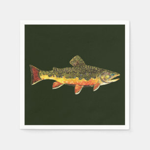 Trout Fishing Napkin