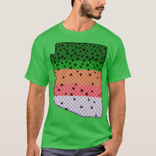 Trout Fishing Rainbow Trout Pattern Arizona State  T-Shirt