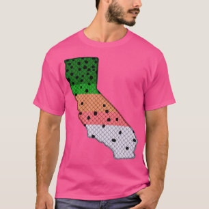 Trout Fishing Rainbow Trout Pattern California Sta T-Shirt