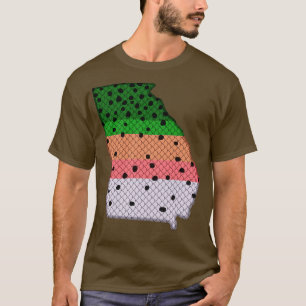 Trout Fishing Rainbow Trout Pattern Georgia State T-Shirt