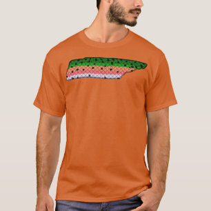 Trout Fishing Rainbow Trout Pattern Tennessee Stat T-Shirt