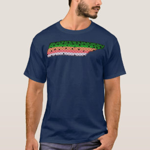 Trout Fishing Rainbow Trout Pattern Tennessee Stat T-Shirt