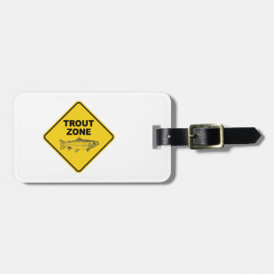 Trout Fishing Zone Luggage Tag