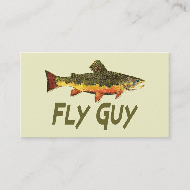 Trout Fly Fishing Business Card (Front)
