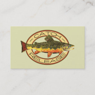 Trout Fly Fishing Business Card