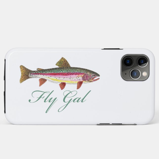 Trout Fly Fishing Case-Mate iPhone Case (Back (Horizontal))