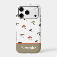 Trout Fly Fishing Flies Watercolor design