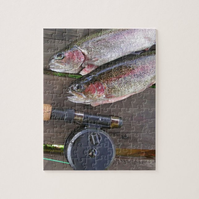Trout Fly Fishing Jigsaw Puzzle (Vertical)