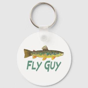 Trout Fly Fishing Key Ring