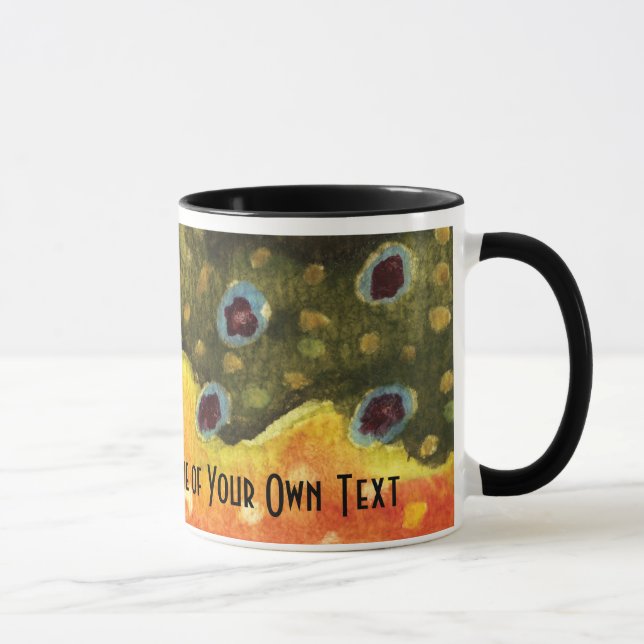 Trout Fly Fishing Mug (Right)