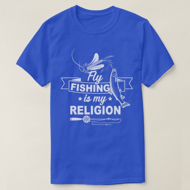 Trout Fly Fishing Nature Outdoor Fisherman Funny   T-Shirt (Design Front)