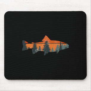 Trout Fly Fishing Nature Outdoor Fisherman Gift  Mouse Mat