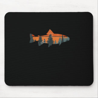 Trout Fly Fishing Nature Outdoor Fisherman Gift Mouse Mat