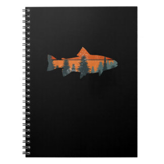 Trout Fly Fishing Nature Outdoor Fisherman Gift Notebook