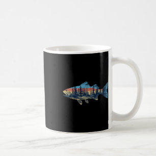 Trout Fly Fishing Nature Outdoor Fisherman Wildlif Coffee Mug