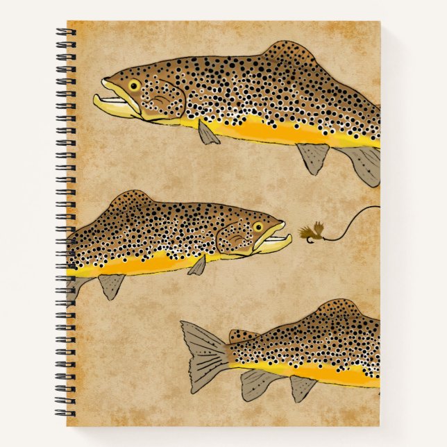 Trout Fly Fishing Notebook (Front)