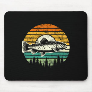 Trout Fly Fishing Outdoor Forest Nature Wildlife V Mouse Mat