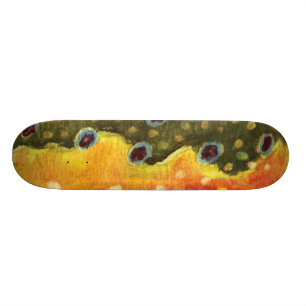Trout Fly Fishing Skateboard