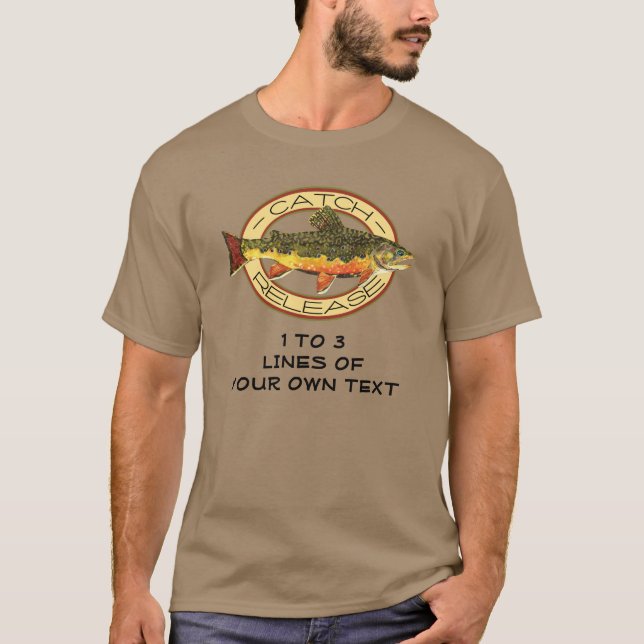 Trout Fly Fishing T-Shirt (Front)