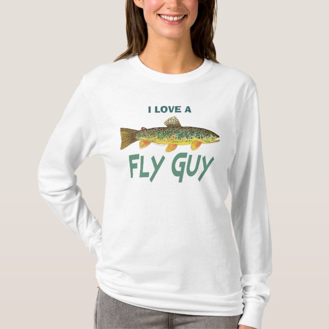 Trout Fly Fishing T-Shirt (Front)