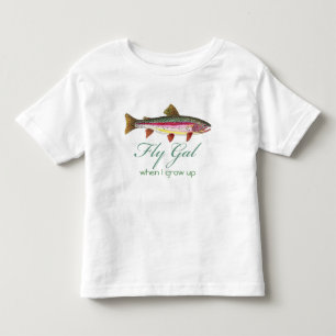 Trout Fly Fishing Toddler T-Shirt