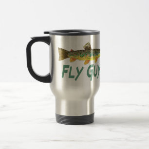 Trout Fly Fishing Travel Mug