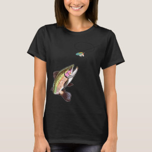 Trout Fly Fishing - Trout Biting a Fly Lure Advent T-Shirt