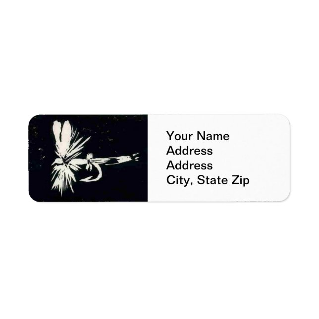 Trout Fly Return Address Label (Front)