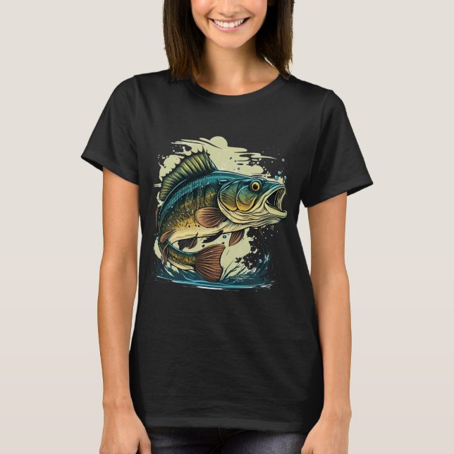 Trout flying fish T-Shirt (Front)