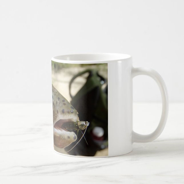 Trout in Hands Coffee Mug (Right)